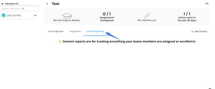 Groups - Content Reporting