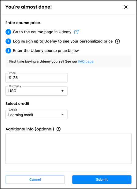 Udemy update