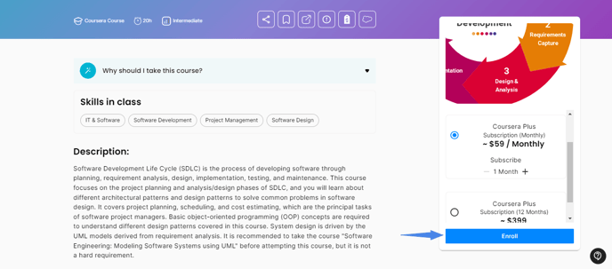 coursera monthly