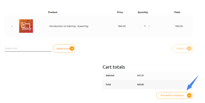 igaming proceed to checkout