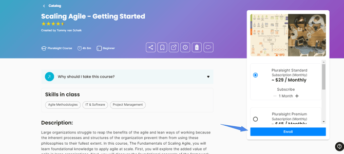 pluralsight enroll